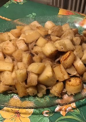 Une photo de Panais sautés au miel et oignon de roscoff