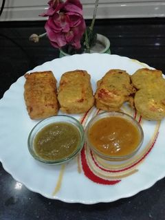 A picture of Mixed Spices Stuffed Jumbo Paneer Pakora.