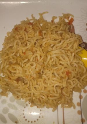 A picture of Masala maggi.