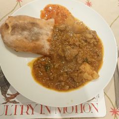 A picture of Lamb curry.