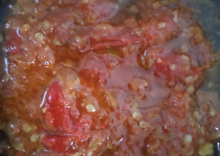 Bagaimana Membuat Sambal tomat, Enak Banget