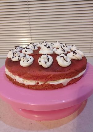عکسی از دستور کیک ردولوت (Red velvet cake)