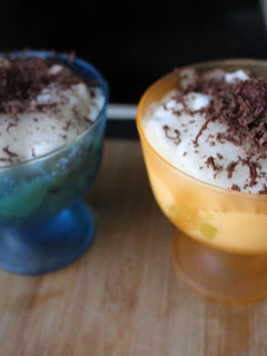 Una foto de Plátano con kiwi y yogurt
