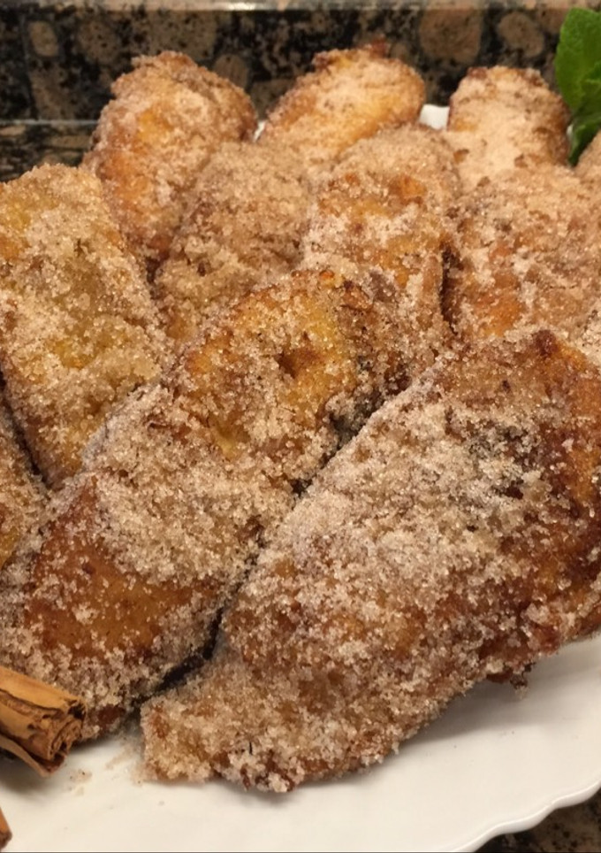 Una foto de Torrijas sin gluten, sin lactosa al Pedro Ximénez