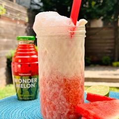 A picture of Wonder Melon Ice Cream Float.