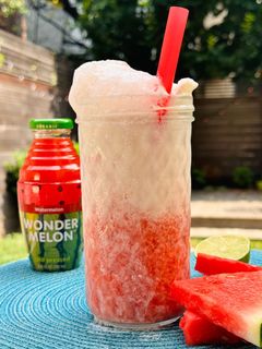 A picture of Wonder Melon Ice Cream Float.