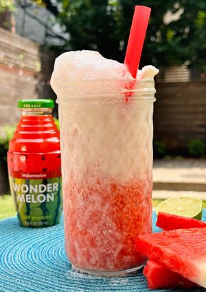 A picture of Wonder Melon Ice Cream Float.