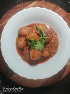 A picture of Niramish Aloo Dum.