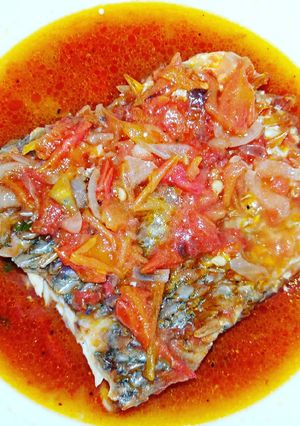 A picture of Stewed Nile Perch (Mbuta).
