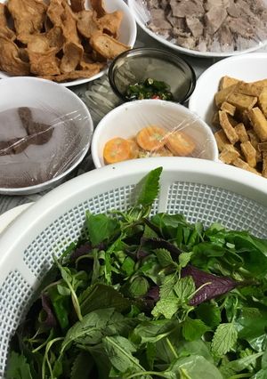 Hình của món Bún đậu mắm tôm.