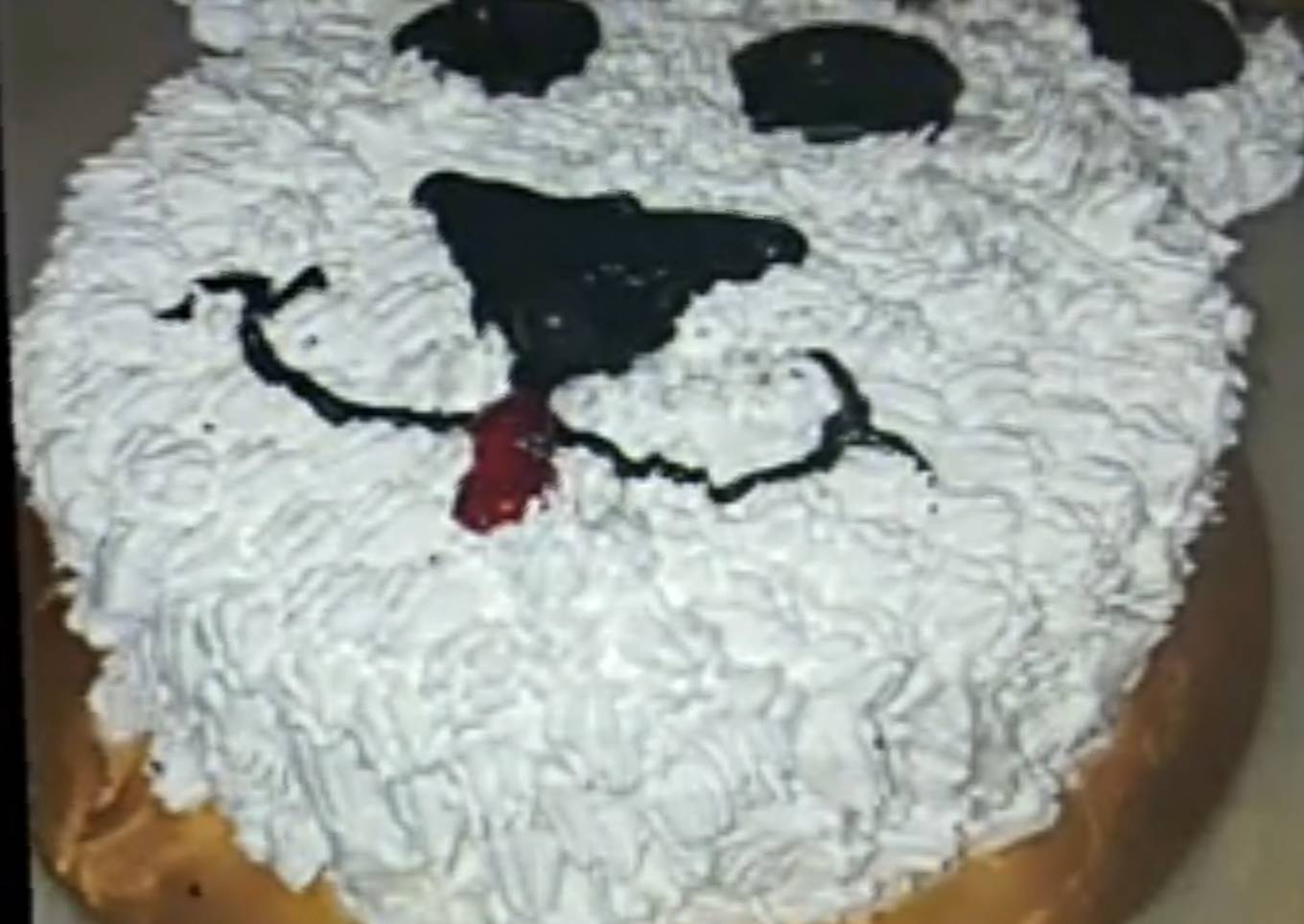 White Bear Cream Cake#Eid Special
