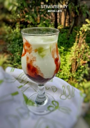 Foto resep Strawberry Matcha Latte