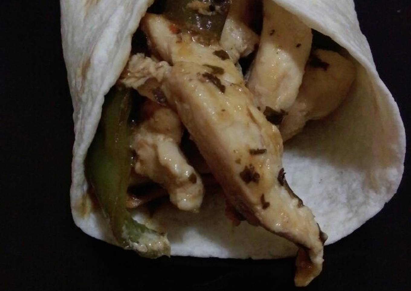 Fajitas con chimichurri