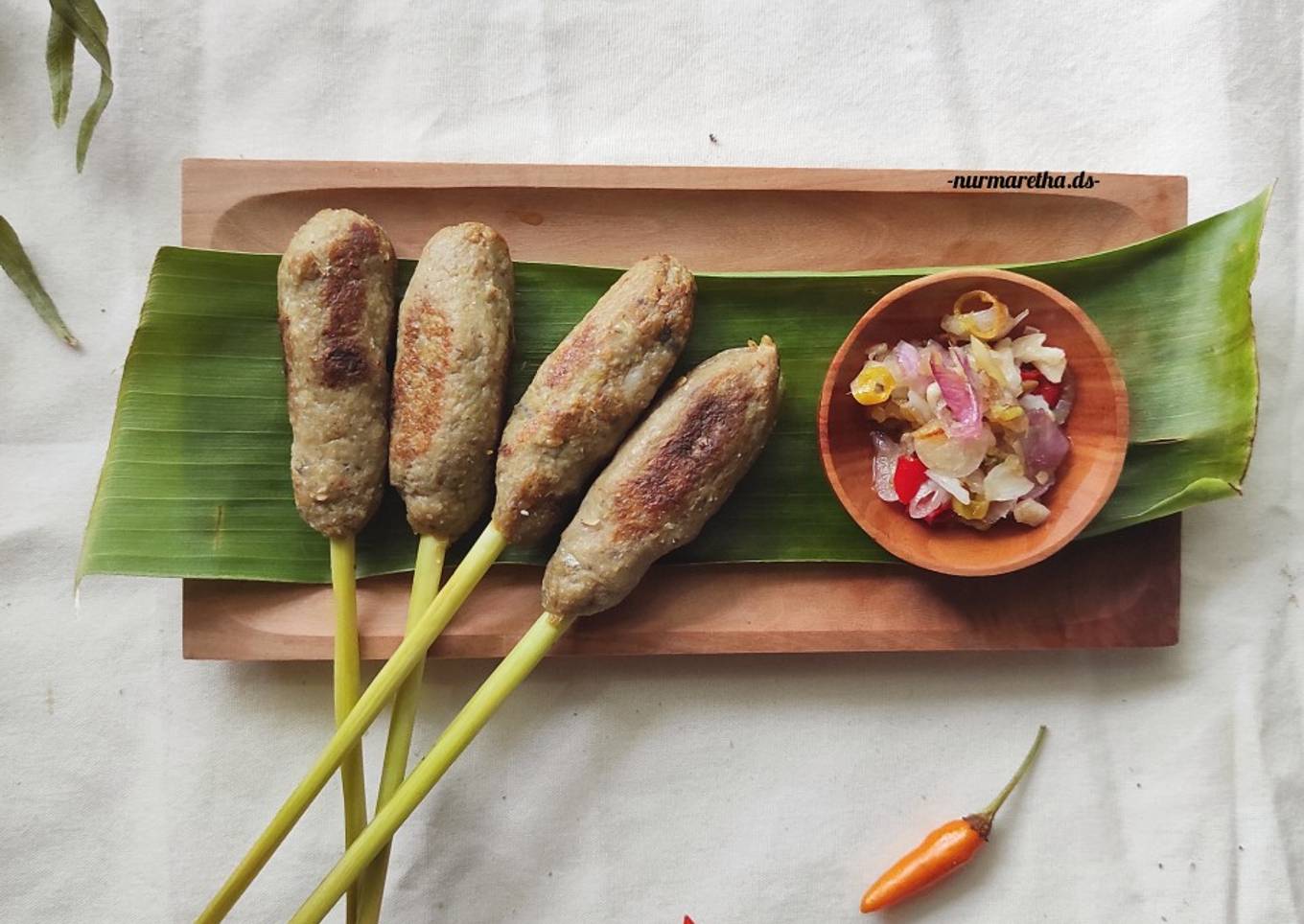 22. Sate Lilit Ikan Sarden