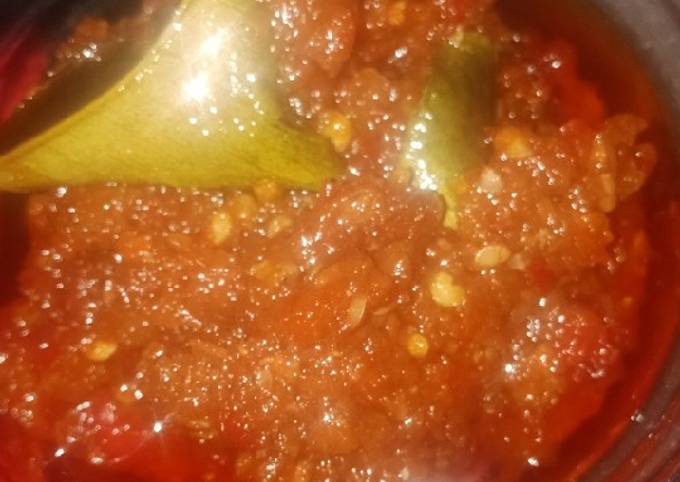 Sambal terasi daun jeruk awet