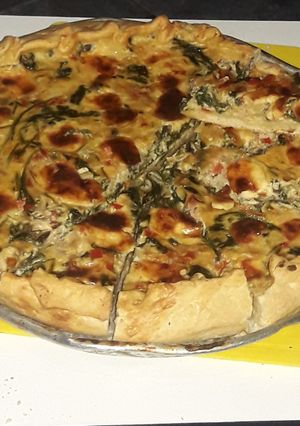 Una foto de Tarta de verdura con queso