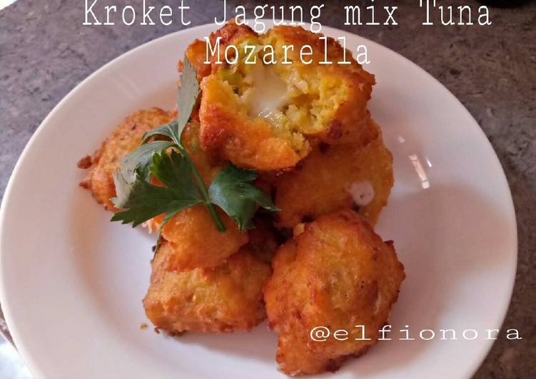 Cara Gampang Membuat Kroket Jagung mix Tuna Mozarella #5 #prRamadhan_Takjil Anti Gagal