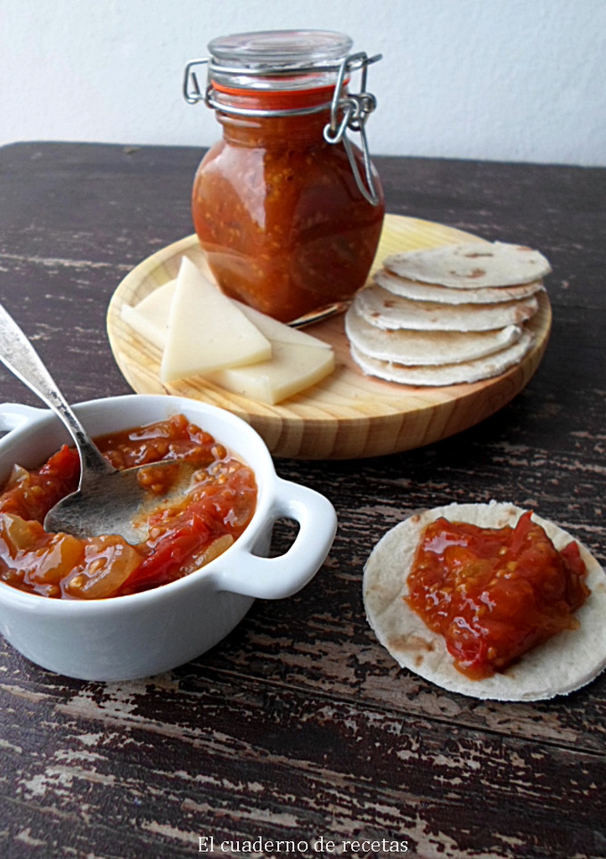 Una foto de Chutney de tomates cherrys
