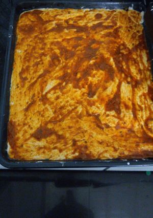 Una foto de Masa de pizza casera de harina con levadura
