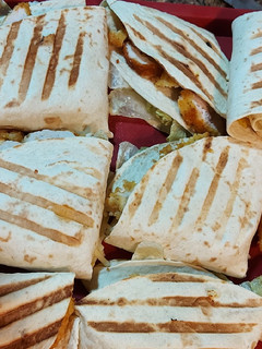 Una foto de Abanico de torta con pollo