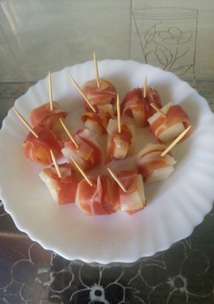 Una foto de Melón con jamón