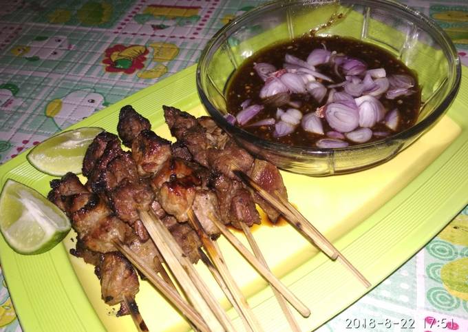 Resep Sate bumbu kecap idul adha Anti Gagal