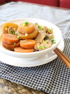 醬燒大根豬肉片 的食譜成品照片