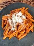 Egg Macaroni with Chorizo and Sobrasada
