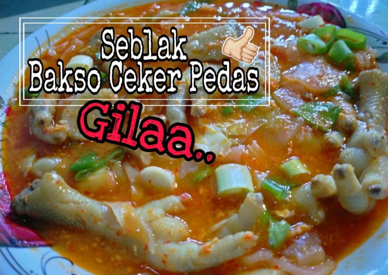 Resep & Cara Membuat Seblak Bakso Ceker Pedas