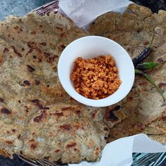 Masala Jowari Bhakri Roti A picture of Masala Jowari Bhakri Roti.