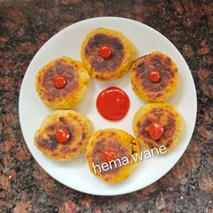 Pattis(Left over bhaji) A picture of Pattis(Left over bhaji).