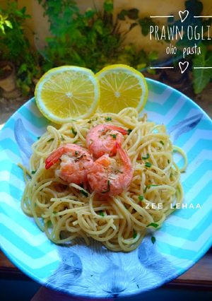 Foto resep Prawn oglio olio pasta