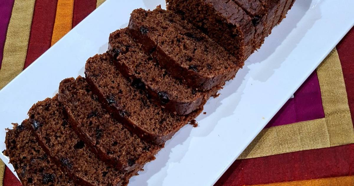 Eggless Sugar free Ragi Chocolate Bundt Cake
