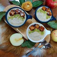 پودینگ رژیمی سیب و دانه چیا-レシピのメイン写真