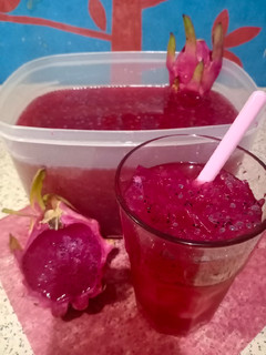 Foto resep Es buah naga selasih