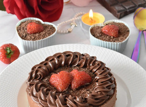 A picture of No bake Nutella Cheesecake.