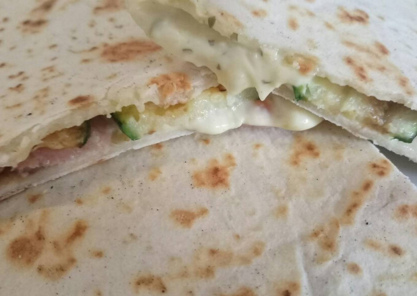 Piadina zucchine e salmone