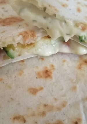 A picture of Piadina zucchine e salmone.