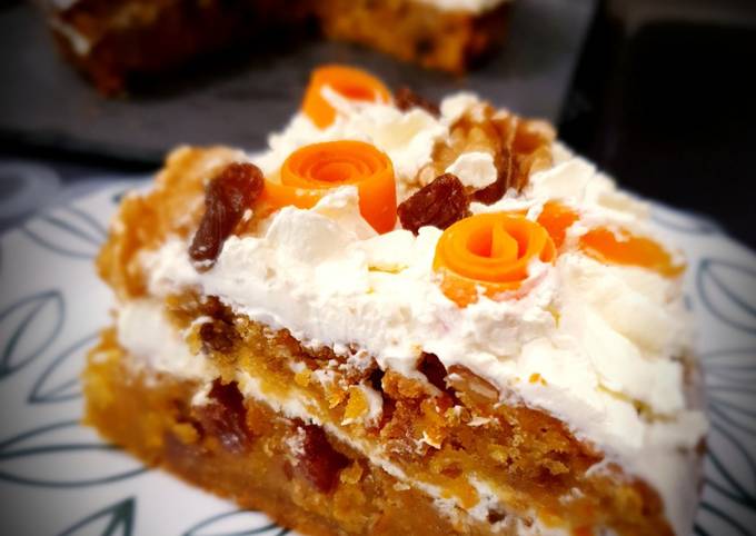 Carrot cake à la chantilly mascarpone