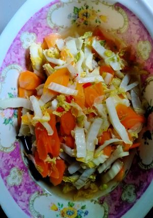 Foto resep Tumis sayur sawi putih dan wortel