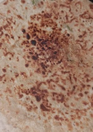 A picture of Aloo parantha.