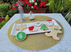 Una foto de Galletitas navideñas
