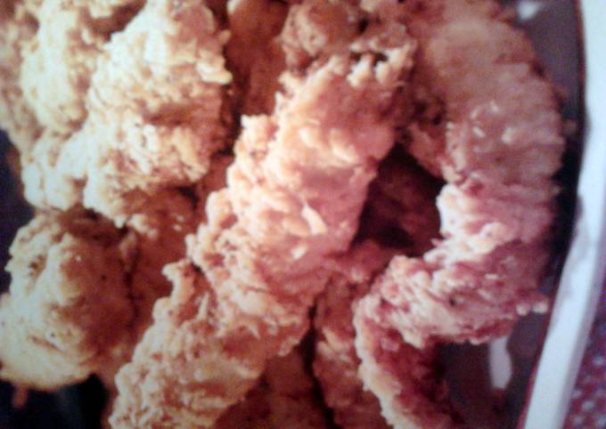 Steps to Prepare Super Quick Homemade Fried chicken fingers with a tang dip sauce