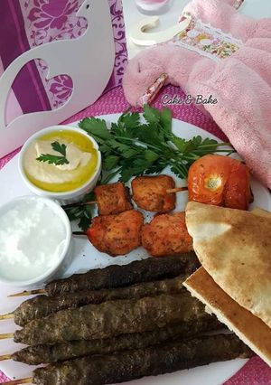 صورة لوصفة كباب وشيش طاووق بالفرن