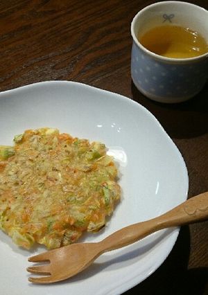 A picture of Egg-Free Okonomiyaki (Baby-Led Weaning, Final Stage).