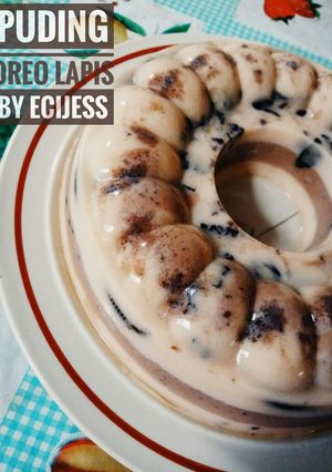 Foto resep Puding Oreo Lapis