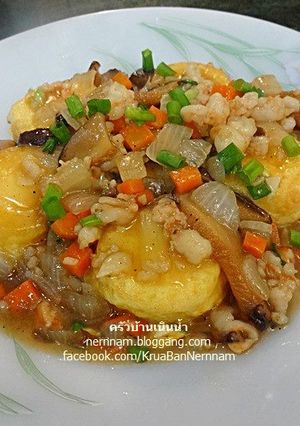 A picture of Tofu with Minced Pork.