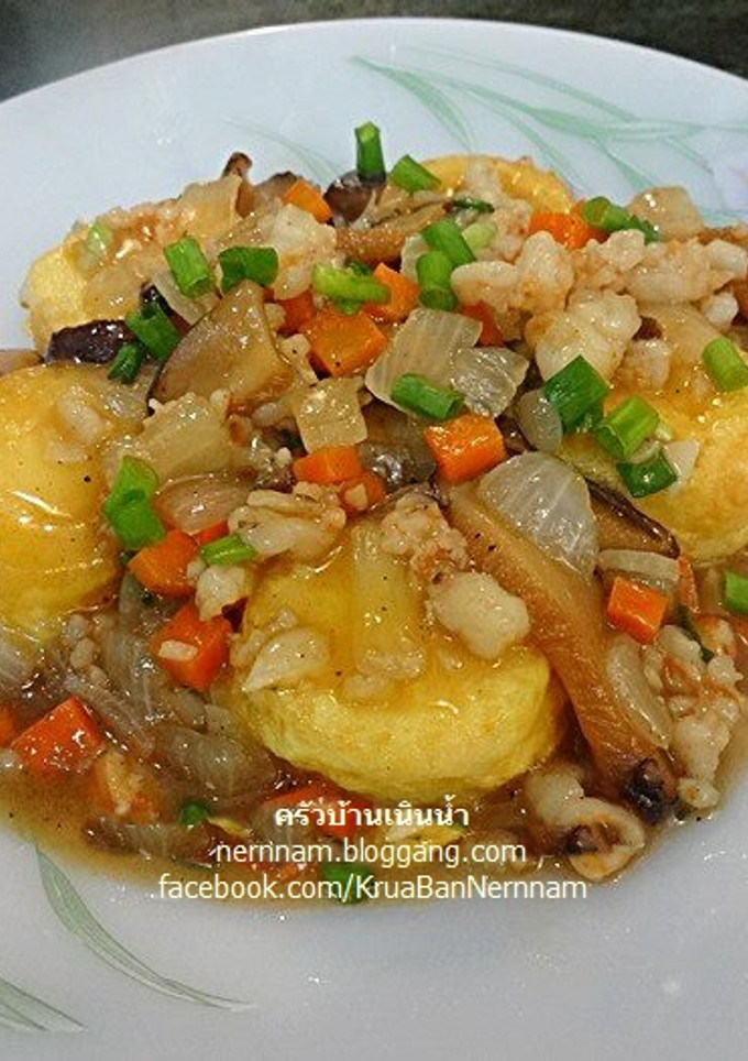 A picture of Tofu with Minced Pork.