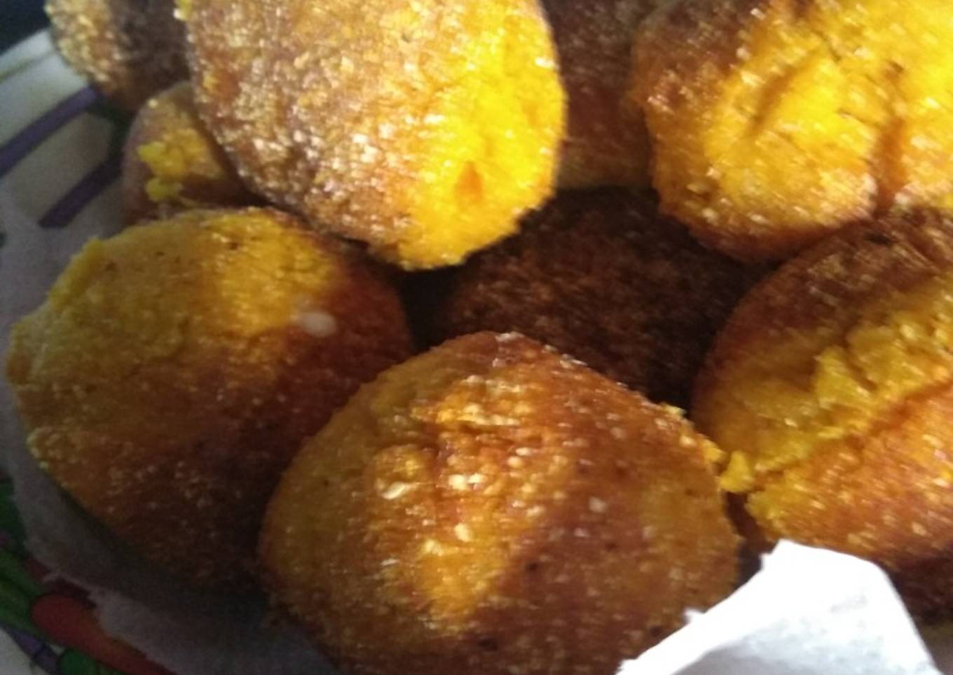 Bombas de papa y calabaza