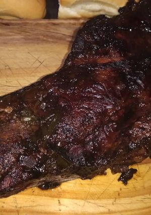 Una foto de Tapa de asado al disco con vino aporto